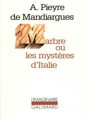cover image of Marbre ou les mystères d'Italie